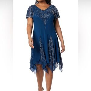 J Kara Women's Short Beaded Dress
